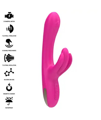 ANTONY Stimulateur triple action : vibration, rotation et tapotement