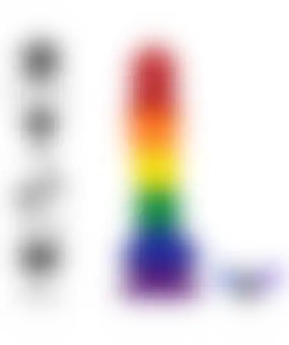 COREY Dildo flexível, colorido, ergonómico, seguro e à prova de água
