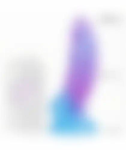 ZAFIRIA DILDO BRILLO LUNAR Dildo érotique au design lunaire, ergonomique, doux et scintillant