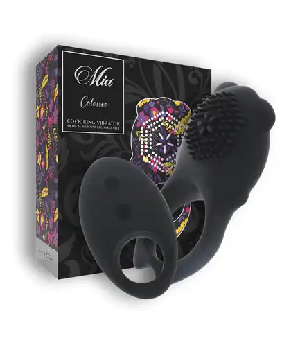 COLOSSEO Anillo vibrador flexible, erecciones duraderas, doble motor
