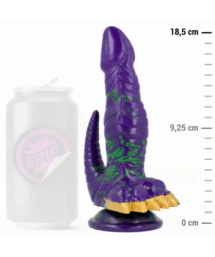 CROCOTTA AURORA MÍSTICA Dildo com dupla inserção, texturizado e ventosa, perfeito para uma exploração mais atrevid