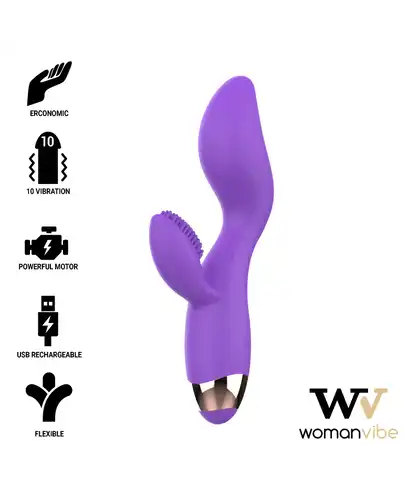 DONNA Vibrador dual ergonómico con 10 modos y estimulación dual