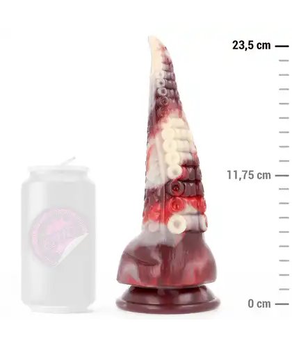 DRAXIS Dildo con diseño abismal, silicona, estimulación intensa