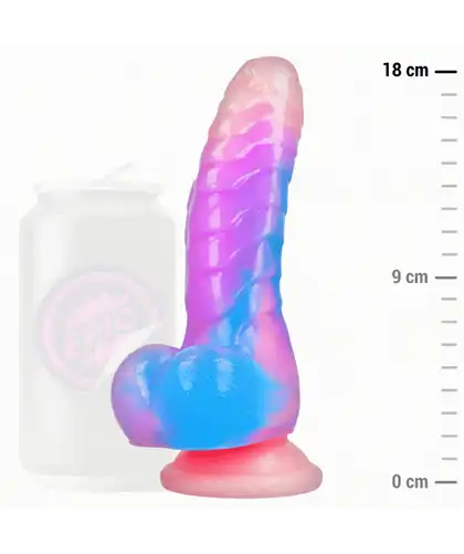EMPUSA Dildo de silicona ergonómica con ventosa y textura realista
