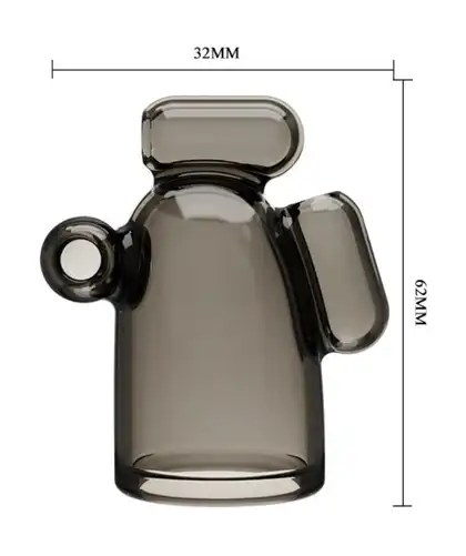VIBRATING CRYSTAL CAP Intense Pleasure Vibrating Sleeve for Him