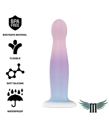 GARRICK NAYADE Dildo ergonómico, flexível, com ventosa, silicone seguro