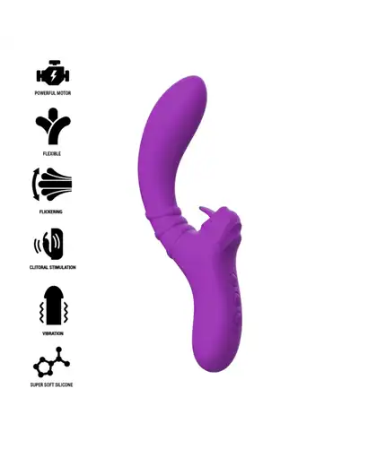 HARRY Vibratore in silicone flessibile, 20 modalità e impermeabile per un piacere senza confini