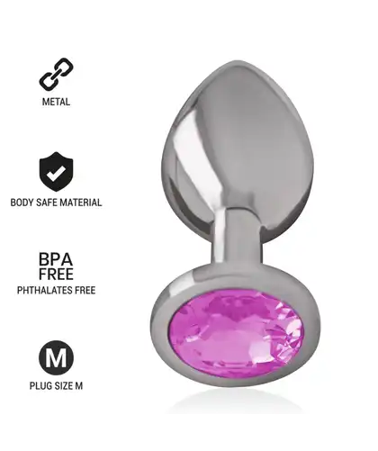 INTENSE GLAMOUR Plug anal elegante, metal seguro, joia brilhante única