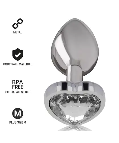 INTENSE DIAMOND M Plug anal elegante, joya brillante, alta calidad y lujo