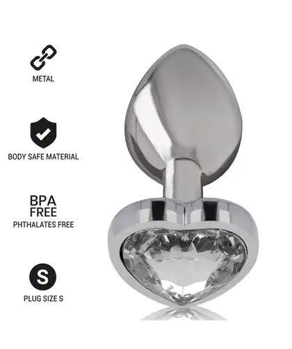 INTENSE PLEASURE Discover the charm of our metal anal plug, adorned with a sparkling jewel. Stylish and saf