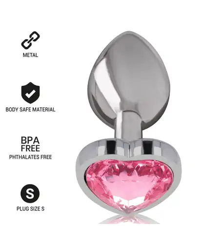 INTENSE GLOW COLOR S Plug anale con gioiello colorato scintillante