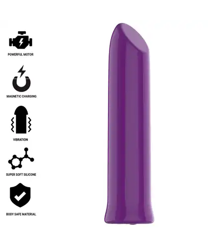 INTENSO EMOZIONE Vibratore erotico viola e impermeabile