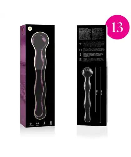 DILDO BOROSILICATE GLASS 13 High-quality glass anal plug: luxurious and safe