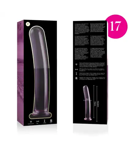 DILDO CRISTAL BOROSILICATO 17 Plug anal de vidro, elegante, seguro, resistente e luxuoso