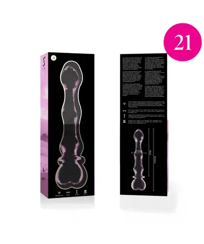 GLASS DILDO BOROSILICATE 21 Borosilicate Glass Anal Plug: Luxurious and Safe Design
