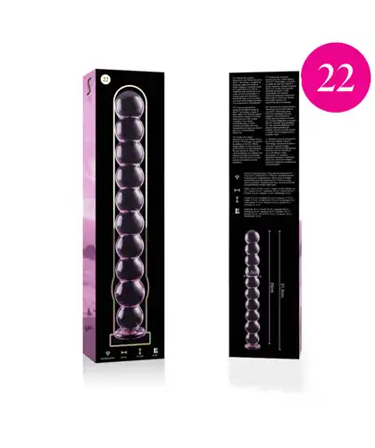 DILDO CRISTAL BOROSILICATO 22 Borosilicate crystal anal plug: Safe, stylish, and luxurious