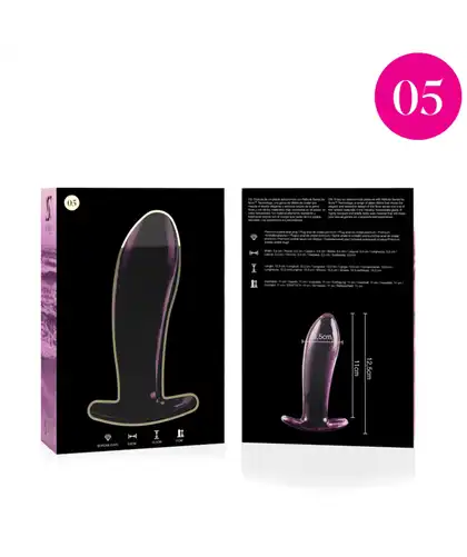 CRISTAL BOROSILICATO 05 Discover our stunning borosilicate glass anal plug—where elegance meets safety for your ul