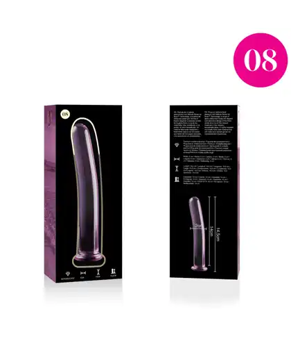 GLASS DILDO BOROSILICATE 08 Borosilicate Glass Anal Plug: Sleek, Sophisticated, and Safe Design
