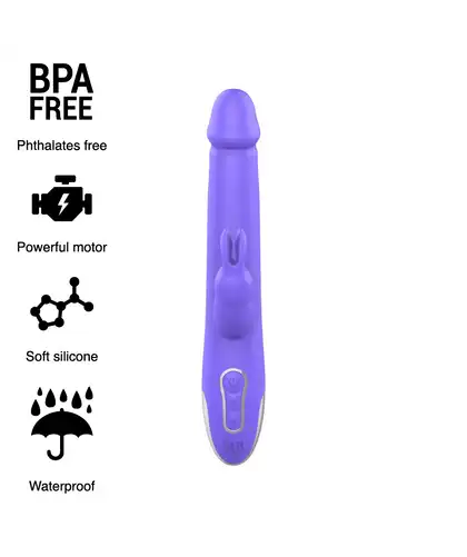 ARTURO VIBRADOR &A Vibrador silencioso com controlo remoto, 10 modos, recarregável
