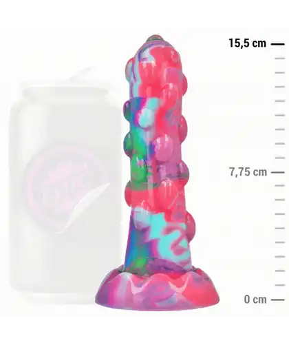NIXIE Dildo de silicona suave con succión, inspirado en la mitología