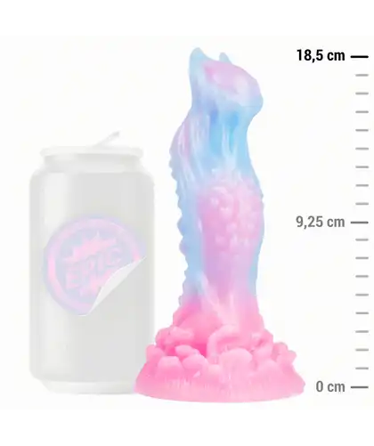 OCEARA Dildo ergonómico único com ventosa, textura suave e dupla ponta