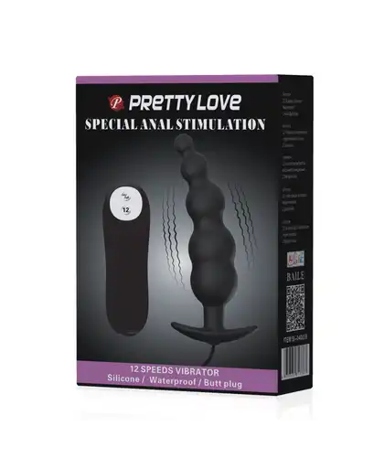 BOLITAS PLUG CURVAS Stimulateur de point p avec vibromasseur