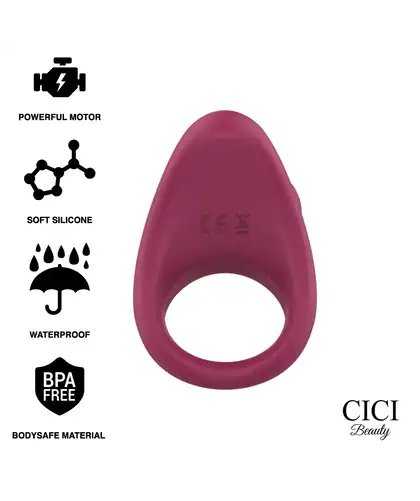 VIBRATING RING Anillo vibrador para pareja, impermeable y recargable