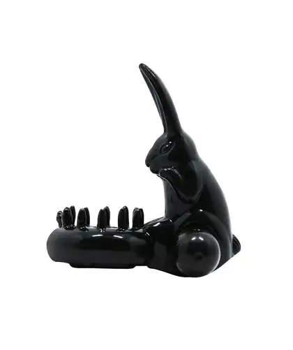 BUNNY NOIR Anel vibratório para intensificar o prazer a dois