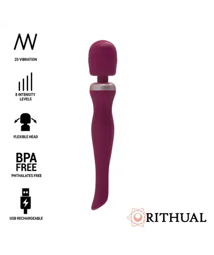 AKASHA Massageur externe rechargeable en silicone médical