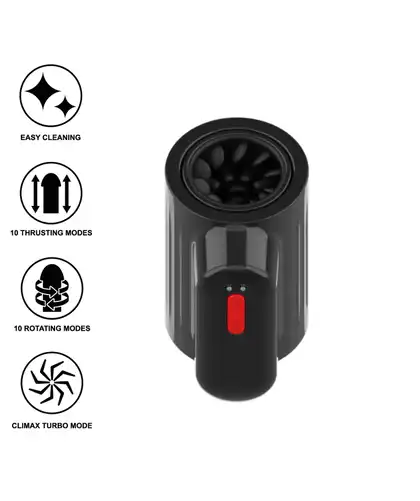 VORTEX JAMY Masturbador masculino de alto desempenho em preto