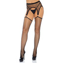 STOCKINGS WITH A FISHNET GARTER BELT