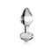 Hypoallergenic Glass Anal Plug, Curved and Temperature-Controlled