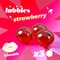 Strawberry-flavored kissable oil beads that melt on contact