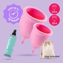 MENSTRUAL CUPS MINERVA S + L