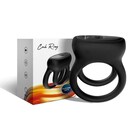 DOUBLE BLACK VIBRATING RING