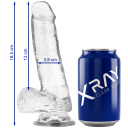 XRAY CLEAR DILDO REALISTA TRAN