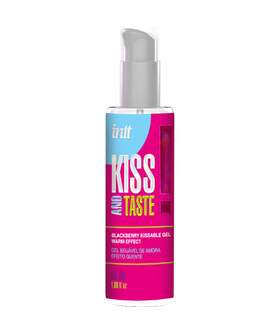 KISS AND TASTE Gel intime effet chauffant saveur mûre