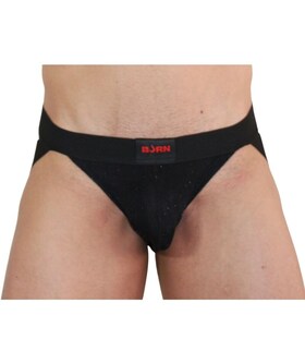 003 JOCK BRILLANTE NERO S Jockstrap audaci dallo stile sensuale e dai colori vibranti