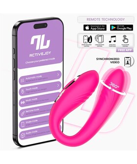 COUTY Juguete para parejas con oscilación 360°, control app y dual motor