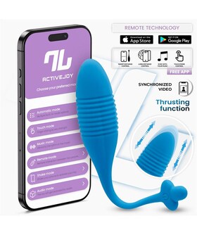 UP AND DOWN Œuf vibrant Thrusting avec fonction up and down et contrôle APP USB