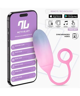 CYBERTOUCH DEGRADADO ROSA Œuf vibrant : contrôle par appli, 10 modes de vibration, une expérience unique !