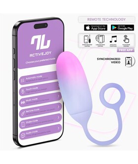 CYBERTOUCH DEGRADADO Œuf vibrant avec application en silicone à double couche dégradé