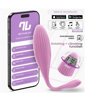 ROTACIÓN INTO Œuf Vibrant avec Boules Rotatives et Application USB
