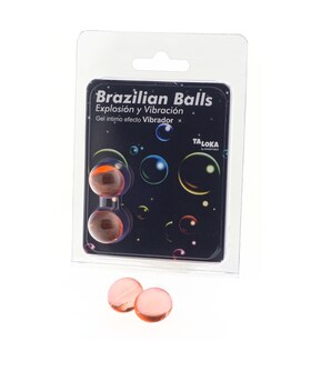 EXPLOSION ET VIBRATION 2 boules brésiliennes explosion d'arômes excitanant gel vibration effet