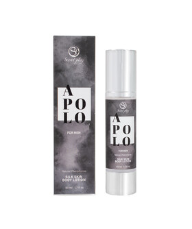APOLO LOCION Loción corporal masculina de 50 ml con efecto piel de seda