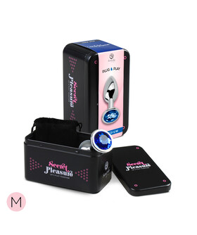 PLUG & PLAY Plug anal médio, fácil de usar e limpar, resistente à água.