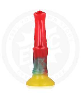 AETHON Godemichet en silicone avec ventouse, design robuste et texturé
