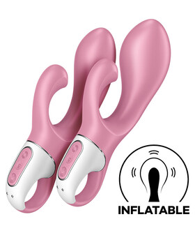 SATISFYER BUNNY AIR PUMP Vibrador duplo para estimular o clitóris e o ponto G