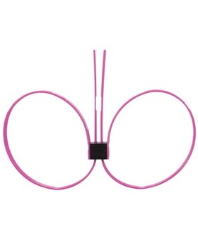 ZIP TIE CUFFS EXTENDED PINK Esposas plásticas para muñecas y tobillos, diseñadas para encuentros íntimos emocionantes