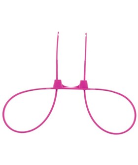 ZIP PINK Esposas rosas ajustables para juegos de rol creativos
